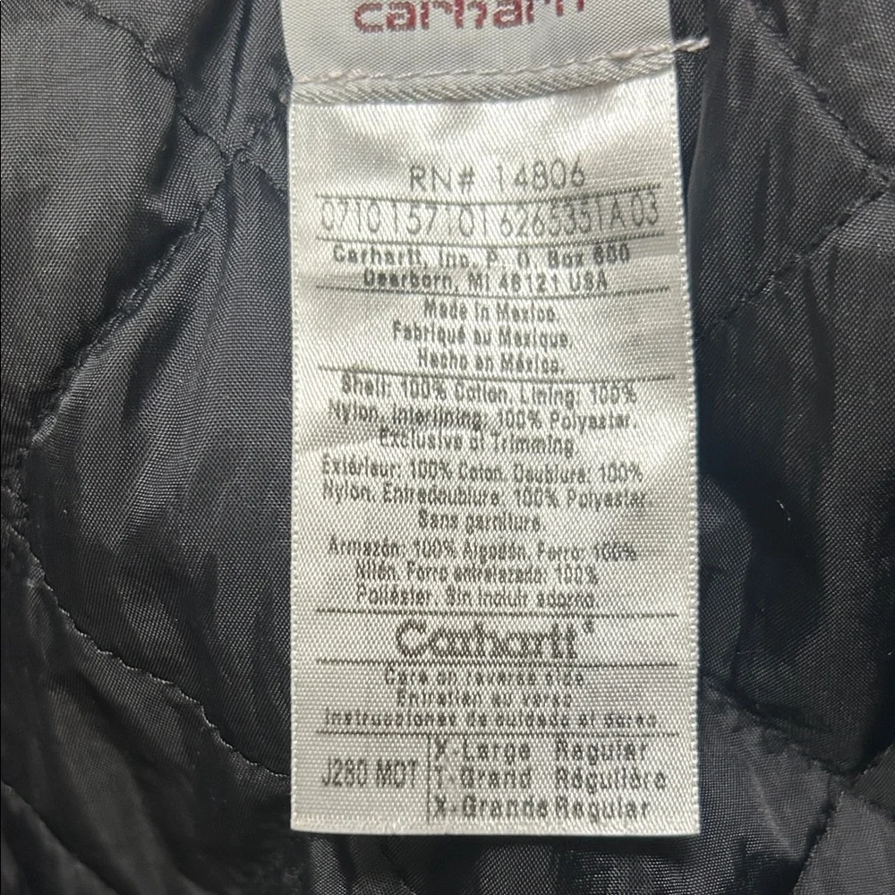 Men’s Carhartt Navy Hooded Jacket - Picture 8 of 12